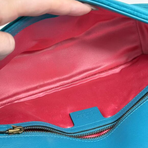 Gucci Velvet Medium GG Marmont Flap Shoulder Bag - Picture 10 of 10